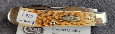 Case XX 00052, Hobo Amber Jigged Bone Handle 6354HB SS New, Never Used or Carried - Image 4 of 4