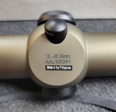 Burris LRS 1X-4X-24MM Rifle Scope Lighted Reticle Ballistic CQ Dark Earth - Image 4 of 7