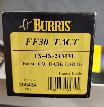 Burris LRS 1X-4X-24MM Rifle Scope Lighted Reticle Ballistic CQ Dark Earth - Image 2 of 7