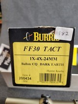 Burris LRS 1X-4X-24MM Rifle Scope Lighted Reticle Ballistic CQ Dark Earth - Image 3 of 7