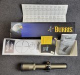 Burris LRS 1X-4X-24MM Rifle Scope Lighted Reticle Ballistic CQ Dark Earth - Image 1 of 7
