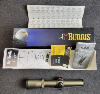 Burris LRS 1X-4X-24MM Rifle Scope Lighted Reticle Ballistic CQ Dark Earth - Image 1 of 7