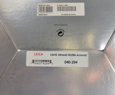 Very Lightly Used Leica Ultravid HD 10 x 42 Binoculars Waterproof 40294 - Image 16 of 16