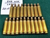 New Unfired Lapua .243 Win Brass (20 ct) - 1 of 2