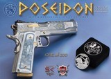SK CUSTOMS GODS OF OLYMPUS- POSEIDON ENGRAVERS SERIES 1911 Full Size .45acp - 1 of 12