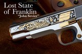SK CUSTOMS - THE LOST STATE OF FRANKLIN - JOHN SEVIER COLT 1911 45acp - 4 of 15