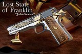 SK CUSTOMS - THE LOST STATE OF FRANKLIN - JOHN SEVIER COLT 1911 45acp - 3 of 15