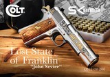 SK CUSTOMS - THE LOST STATE OF FRANKLIN - JOHN SEVIER COLT 1911 45acp - 1 of 15