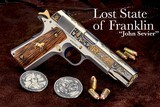 SK CUSTOMS - THE LOST STATE OF FRANKLIN - JOHN SEVIER COLT 1911 45acp - 2 of 15