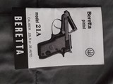 Beretta model 21A Bobcat 22 LR with extras - 7 of 7