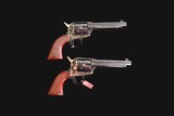 MATCHED PAIR ENGRAVED CIMARRON EVIL ROY .357 MAG REVOLVERS w/AUTOGRAPH - 3 of 19