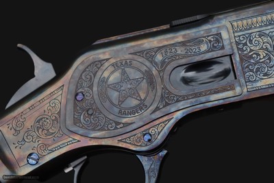 TEXAS RANGERS ISSUED WINCHESTER & COLT BICENTENNIAL 3-GUN SET - w/Badge & Autos - Image 8 of 25