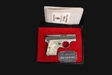 BROWNING BABY AUTO .25 ACP - NICKEL/PEARLITE w/BOX - 1966 Mfg.