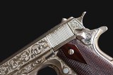 COLT COMMERCIAL 1911-A1 GOVERNMENT .45 ACP - ORVAL MAHAN ENGRAVED w/CASE - 15 of 19