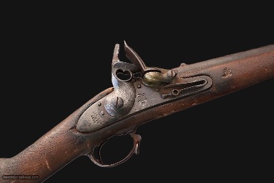 HARPERS FERRY MODEL 1816 MUSKET TYPE III - 1836 FLINTLOCK w/ MINIE BALL - Image 2 of 25