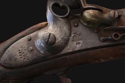 HARPERS FERRY MODEL 1816 MUSKET TYPE III - 1836 FLINTLOCK w/ MINIE BALL - Image 4 of 25