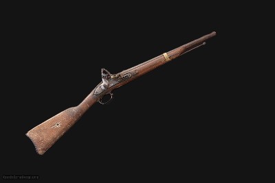 HARPERS FERRY MODEL 1816 MUSKET TYPE III - 1836 FLINTLOCK w/ MINIE BALL