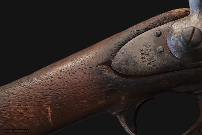 HARPERS FERRY MODEL 1816 MUSKET TYPE III - 1836 FLINTLOCK w/ MINIE BALL - Image 6 of 25