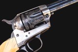 Colt Single Action Army 2nd Gen .45 Colt - Engraved w/Ivory Grips - 2 of 18