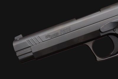 SIG Sauer P210 Target 9mm w/3 Mags - 210A-9-TGT - Image 6 of 8