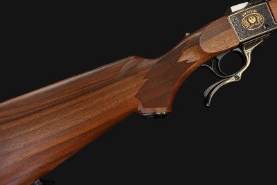 Ruger No.1 50th Anniversary Gold Engraved .45-70 Gov't w/Factory Box - Image 3 of 18