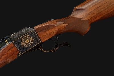 Ruger No.1 50th Anniversary Gold Engraved .45-70 Gov't w/Factory Box - Image 11 of 18