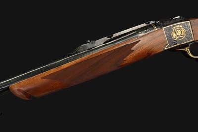 Ruger No.1 50th Anniversary Gold Engraved .45-70 Gov't w/Factory Box - Image 14 of 18