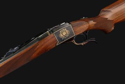 Ruger No.1 50th Anniversary Gold Engraved .45-70 Gov't w/Factory Box - Image 13 of 18