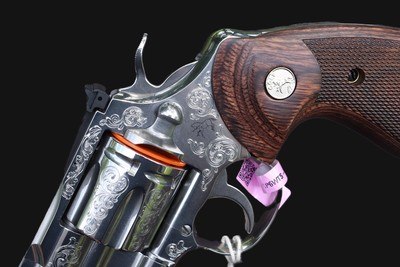 Colt Python Stainless Engraved DU .357 Magnum 6