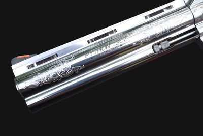Colt Python Stainless Engraved DU .357 Magnum 6