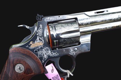 Colt Python Stainless Engraved DU .357 Magnum 6
