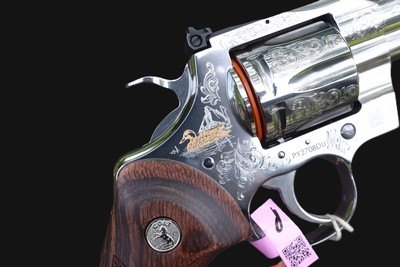 Colt Python Stainless Engraved DU .357 Magnum 6
