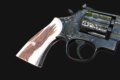 Master Engraved Smith & Wesson 27-2 Revolver .357 Mag 3.5