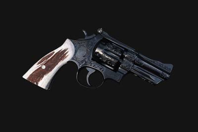 Master Engraved Smith & Wesson 27-2 Revolver .357 Mag 3.5