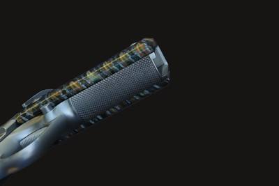 Cabot Guns Damascus Ladder Deluxe .45 ACP w/Mammoth Tooth Grips & Knife - Image 8 of 12