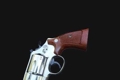 Smith & Wesson Model 57 Nickel .41 Mag 6