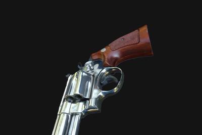 Smith & Wesson Model 57 Nickel .41 Mag 6