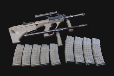 Steyr AUG STG77 40th Anniversary Dual Barrel Set 5.56 NATO w/9 Mags - Image 1 of 11
