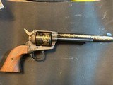 COLT WINCHESTER ENGRAVED REVOLVER, 44-40 cal. - 3 of 9
