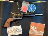 COLT WINCHESTER ENGRAVED REVOLVER, 44-40 cal. - 2 of 9