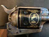 COLT WINCHESTER ENGRAVED REVOLVER, 44-40 cal. - 4 of 9