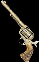 Engraved Colt Cattle Brand Single Action .45 1884 - 8 of 10