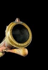 Rare Engraved Wilson & Co. Percussion Blunderbuss with Folding Bayonet - 9 of 15
