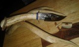 Custom stag handled knife - 5 of 5