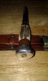 Custom stag handled dagger - 3 of 4
