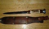 Custom stag handled dagger - 2 of 4
