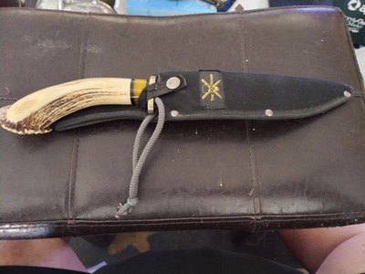 Crown stag Damascus hunting knife - Image 5 of 5