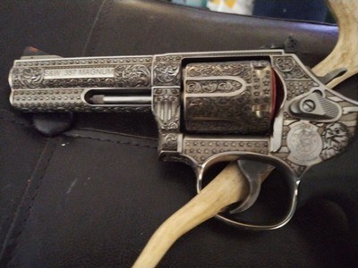 S&W Patriot Themed Engraved 686 revolver - Image 4 of 4