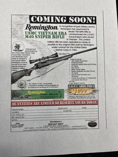 Remington USMC M40 Vietnam Era Sniper Rifle - Image 13 of 15