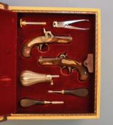 Henry Deringer Gold Mounted Commemorative Pistol Set - 1 of 8